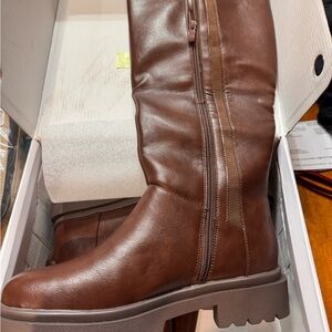 Brown Heeled Boots